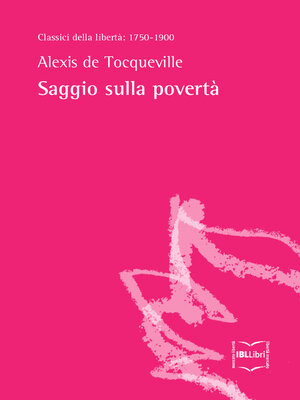 cover image of Saggio sulla povertà